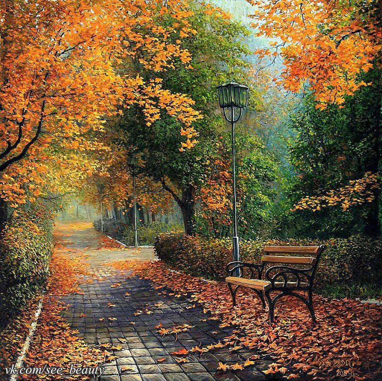 Осенний пейзаж - пейзаж, природа - оригинал