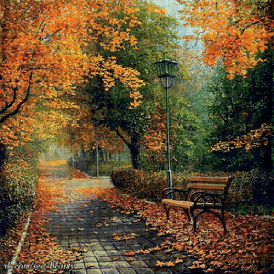 Осенний пейзаж - пейзаж, природа - предпросмотр