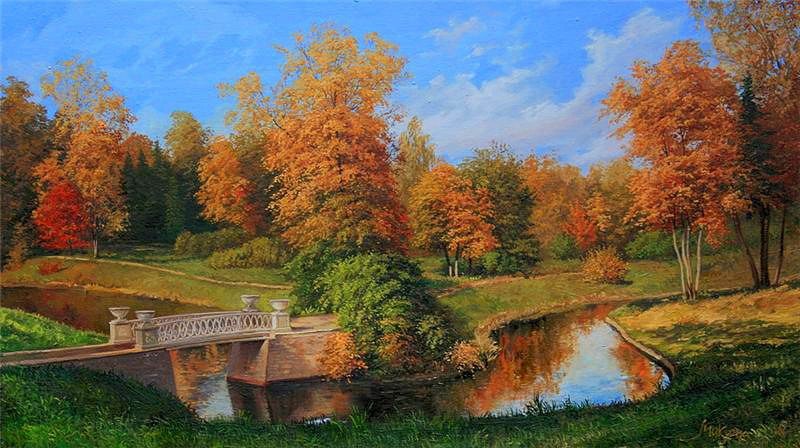 Осенний пейзаж - пейзаж, природа - оригинал