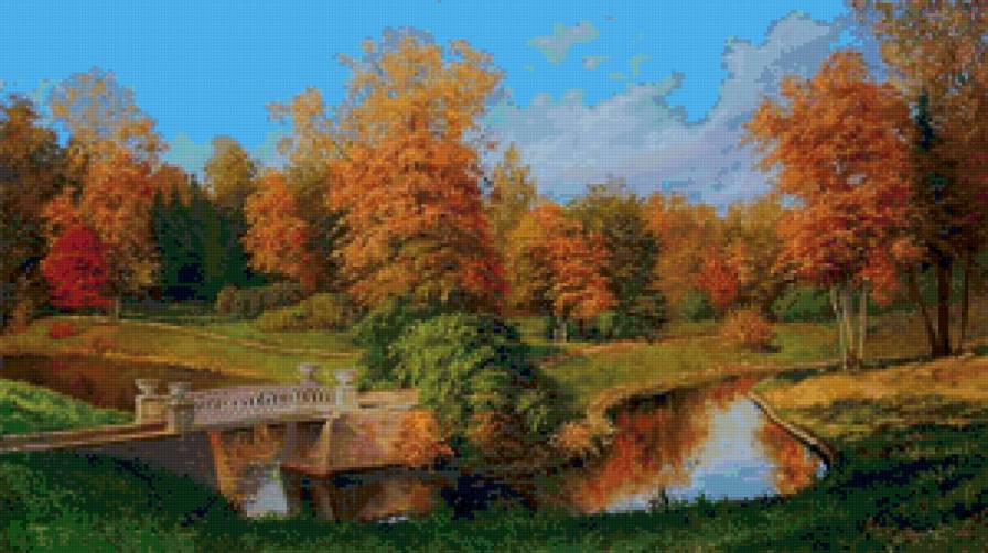 Осенний пейзаж - пейзаж, природа - предпросмотр