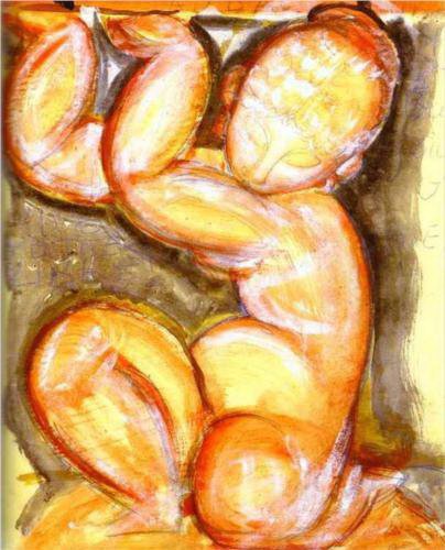 Моди. Кариатида - модильяни - оригинал