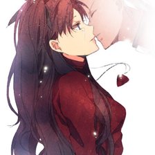 Схема вышивки «Арчер и Тосака»