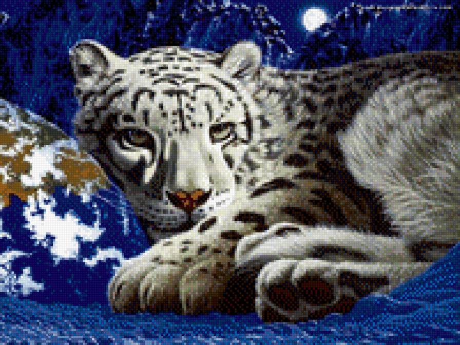 Тигренок - синий, земля, тигренок - предпросмотр