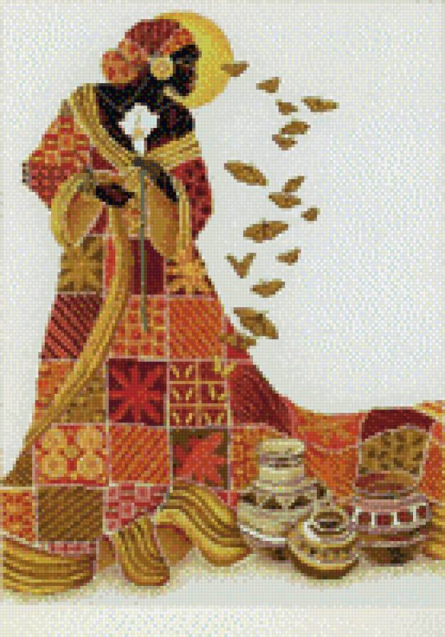 Бабочки - африка, бабочки, девушка - предпросмотр