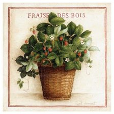 Схема вышивки «Земляника в корзине»