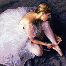 Оригинал схемы вышивки «балерина» (№673080)