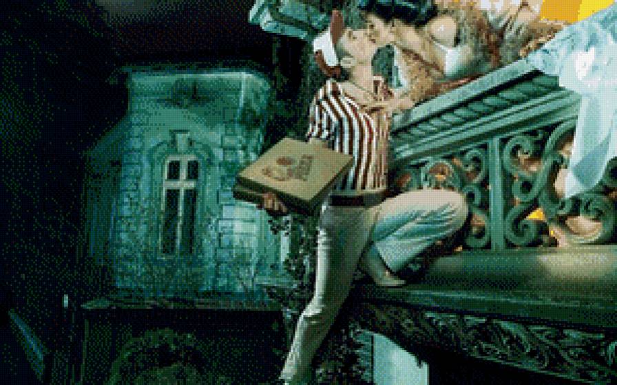 Пицца - пара, любовь, люди - предпросмотр