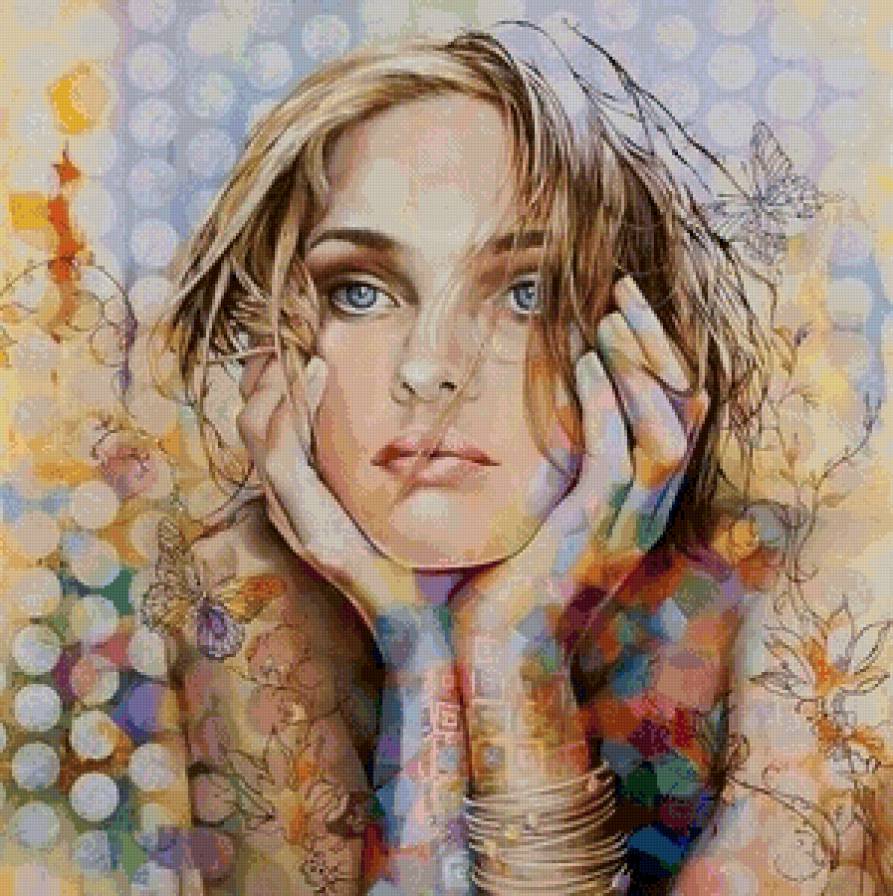 В мире фантазий - портрет, девушка - предпросмотр