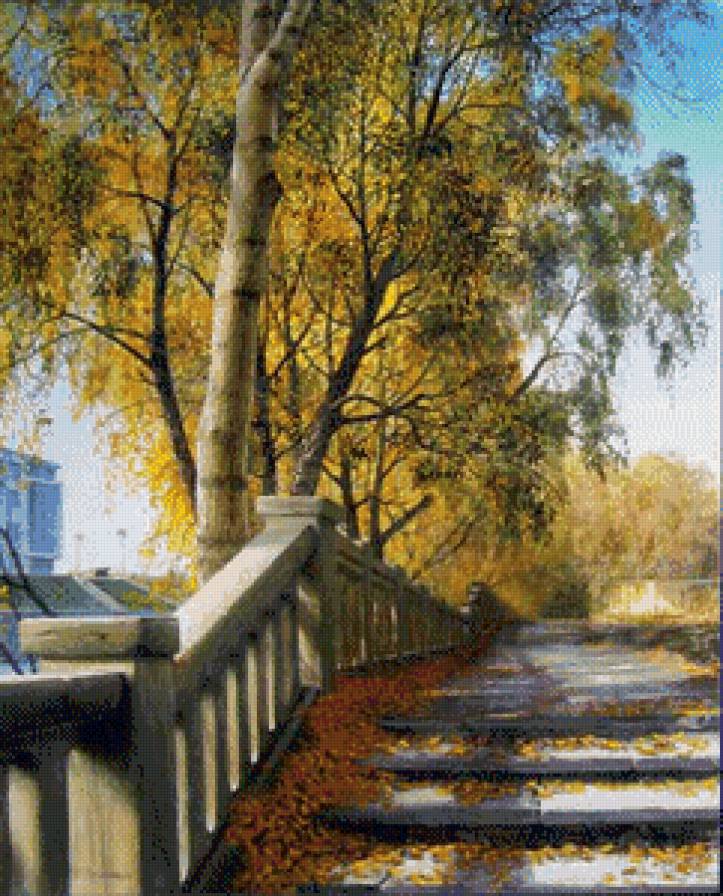 картина - природа, пейзаж, осень - предпросмотр