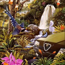 Схема вышивки «райский уголок»