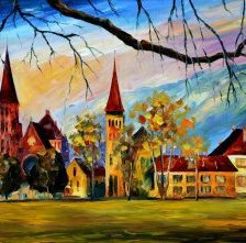 Схема вышивки «замок»