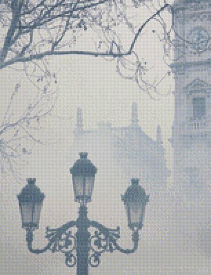 №674431 - туман, фонарь - предпросмотр