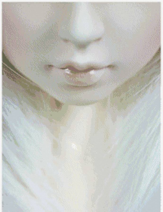 №674444 - девушка, белый, губы - предпросмотр