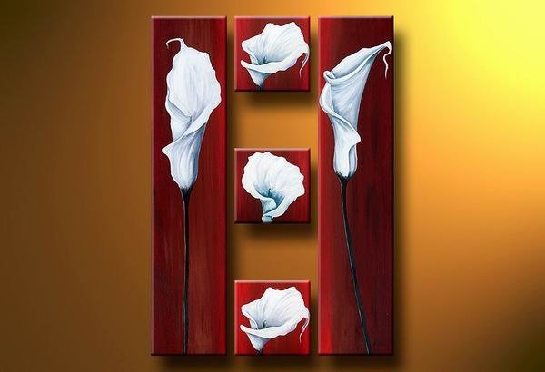 Цветы - сегментированные картины - оригинал