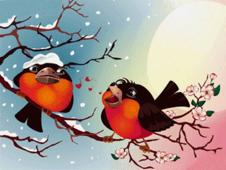 Снегири - предпросмотр