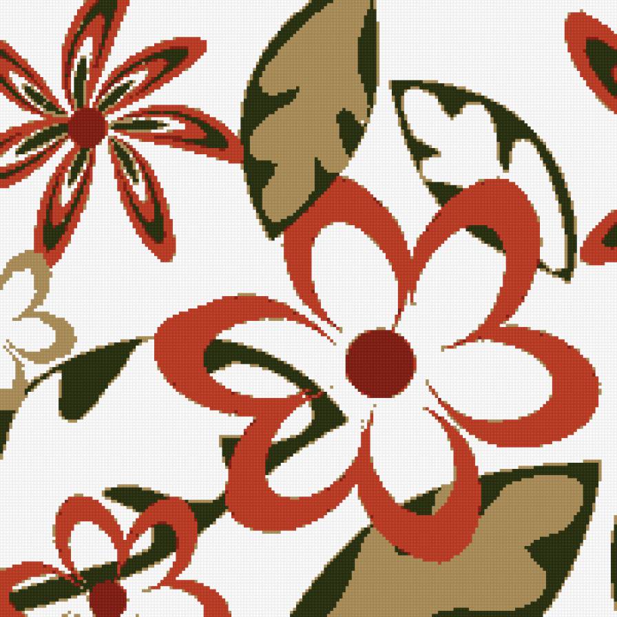 дуэт-цветы-1 - диптих, цветы, дуэт, панно - предпросмотр