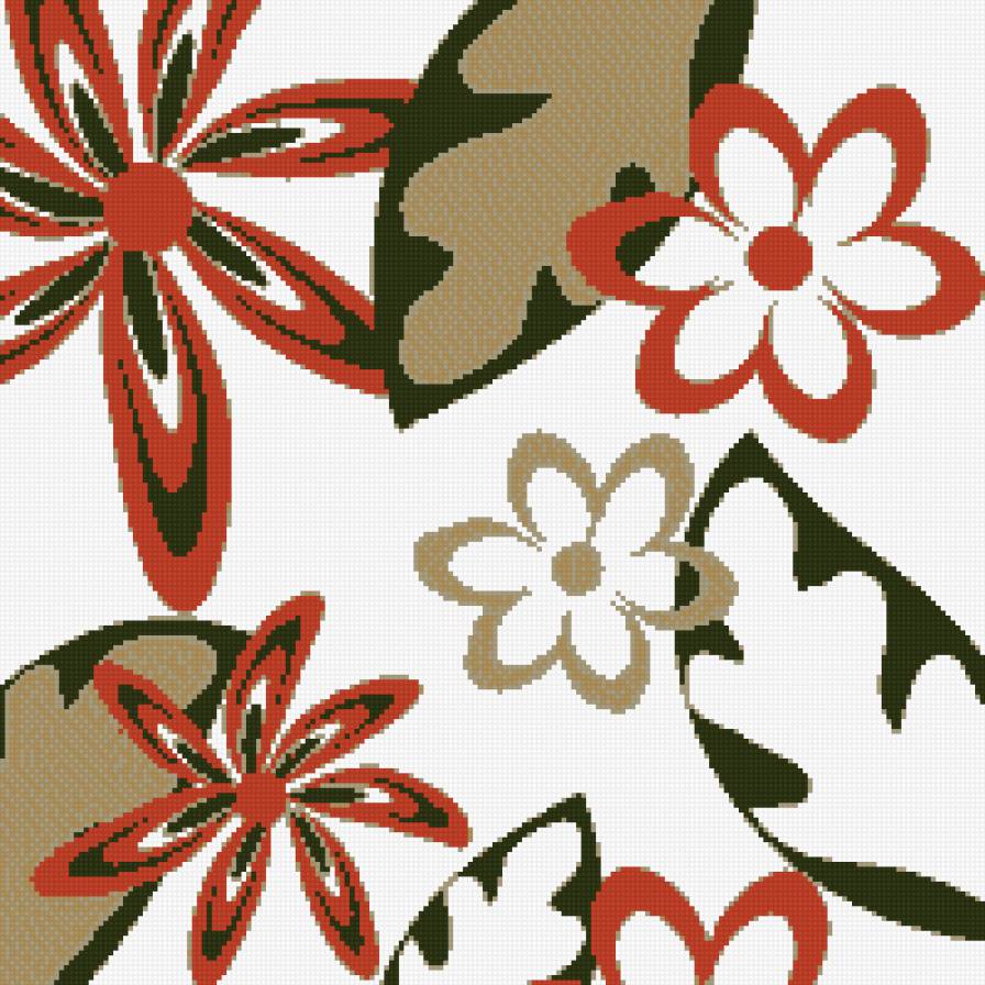 дуэт-цветы-2 - дуэт, панно, цветы, диптих - предпросмотр