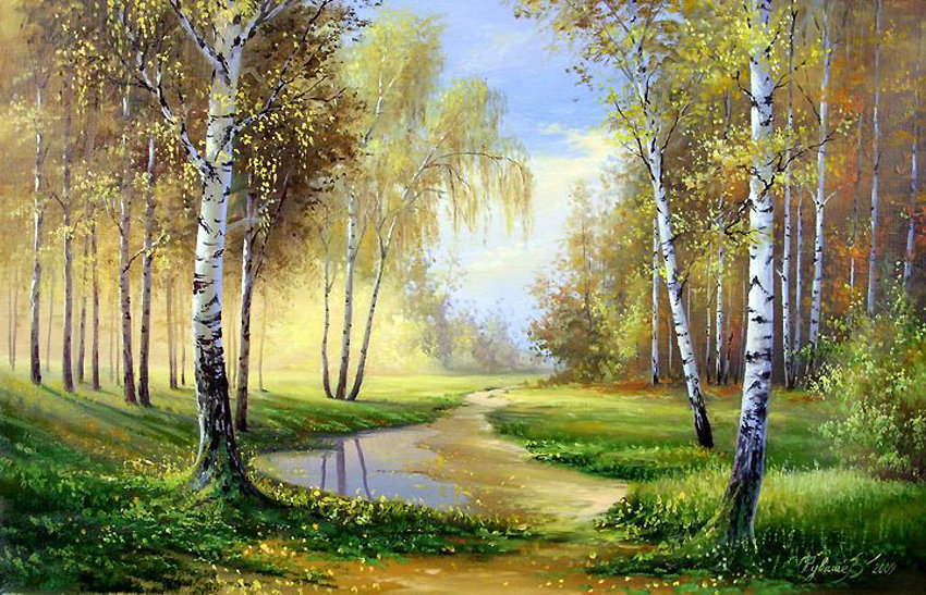 берёзовая роща - красота природы - оригинал