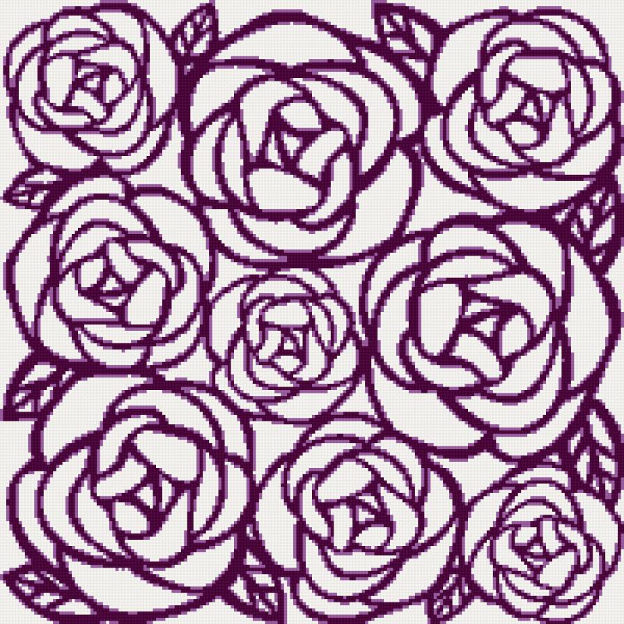 Лиловые розы - розы, цветы - предпросмотр