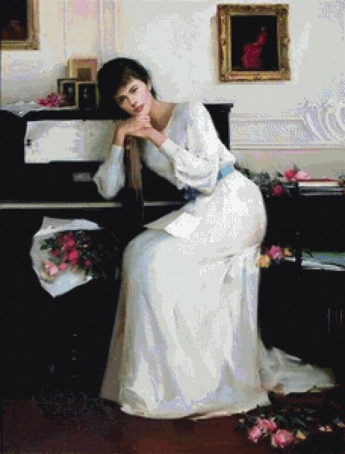 женские портреты - девушка, портрет - предпросмотр