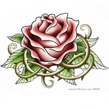 Оригинал схемы вышивки «роза» (№676351)
