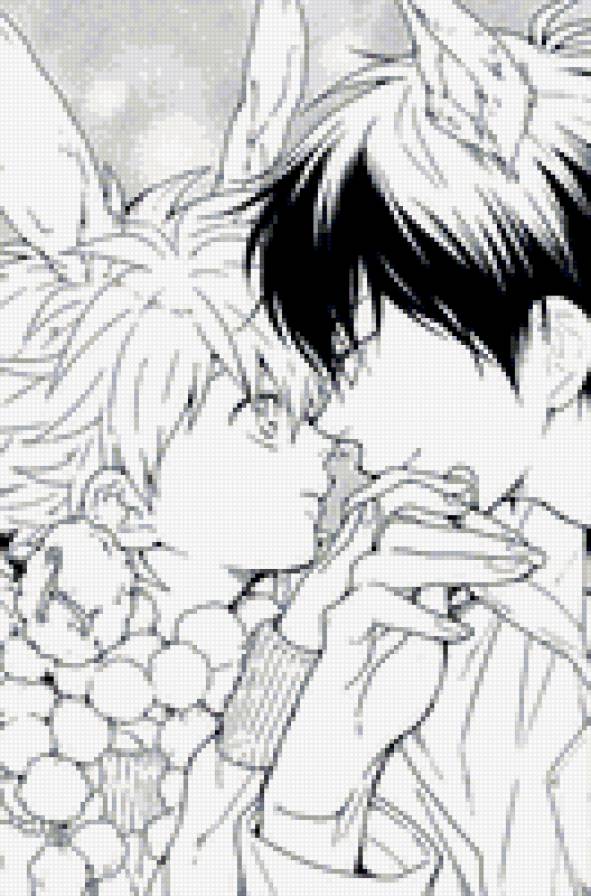 Тсуна & Хибари - тсуна, аниме, реборн, хибари, ушки - предпросмотр