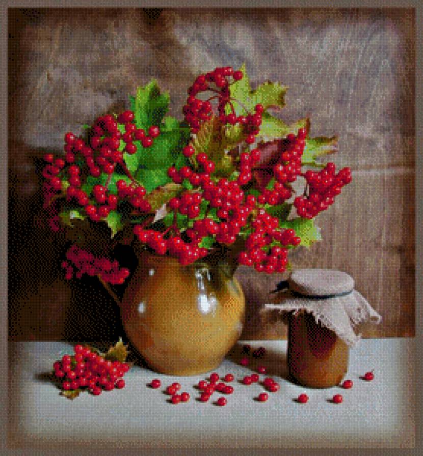 Калина красная - калина, натюрморт, украина - предпросмотр