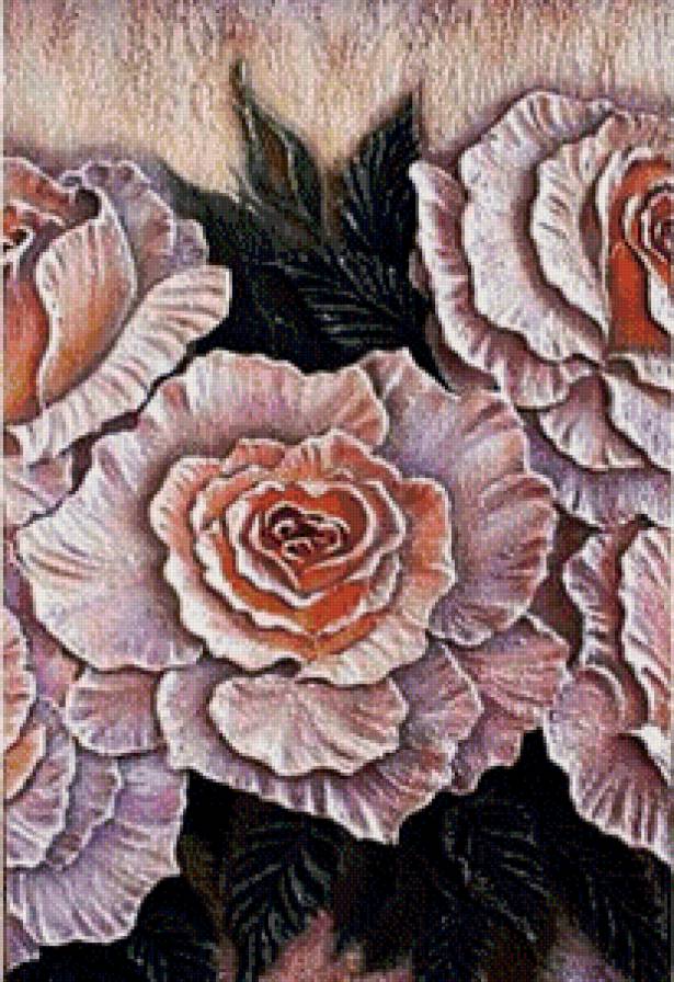 букет3 - розы, триптих - предпросмотр