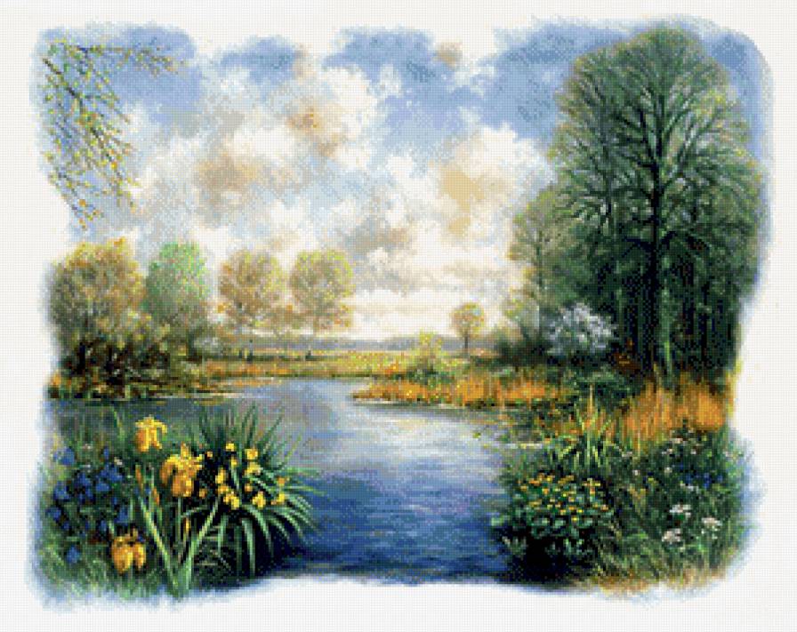 лесное озеро - красота природы - предпросмотр