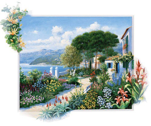 вид на море - городской пейзаж - оригинал