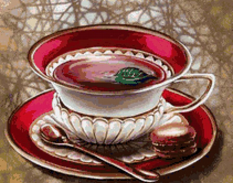 Чай - натюрморт на кухню - предпросмотр