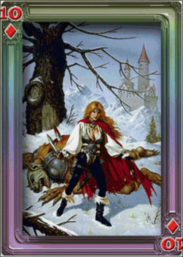 девушка воин - воин, девушка, фэнтези - предпросмотр