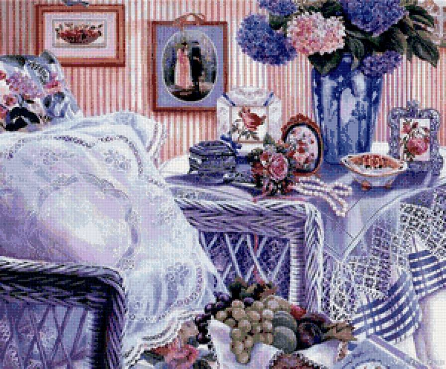 уютная комната - цветы, дом - предпросмотр