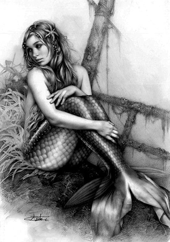 русалка - девушка, пано - оригинал