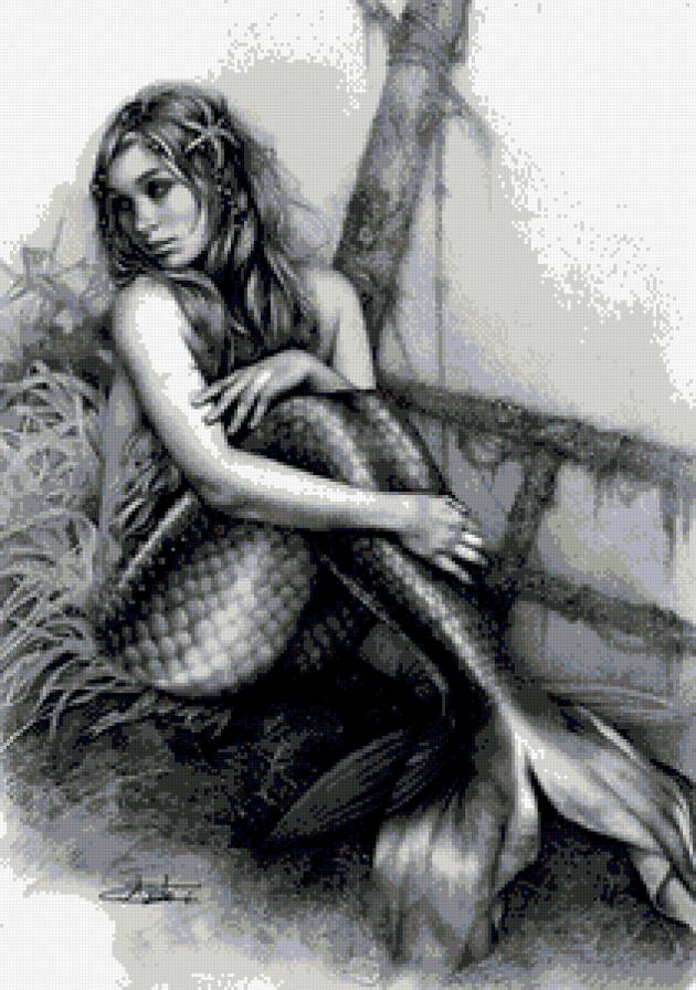 русалка - девушка, пано - предпросмотр