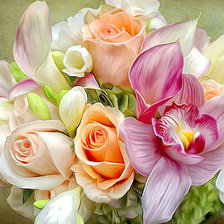 Схема вышивки «букет»