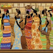 Схема вышивки «африканки»