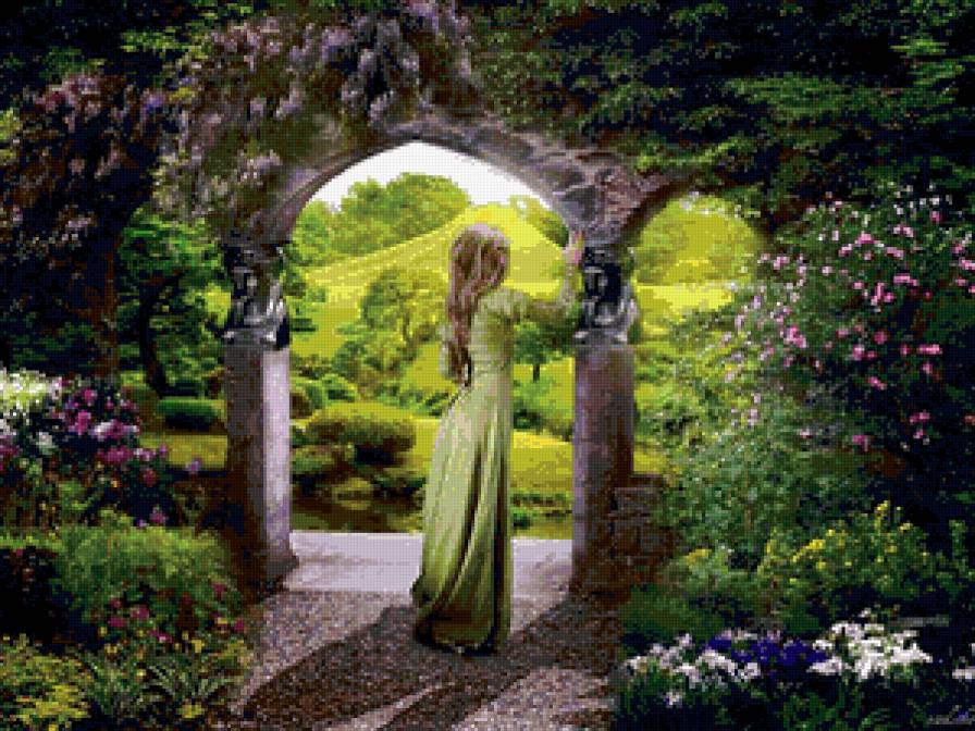 ожидание - фэнтези, картина, девушка, ждать - предпросмотр