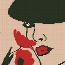 Схема вышивки «девушка»