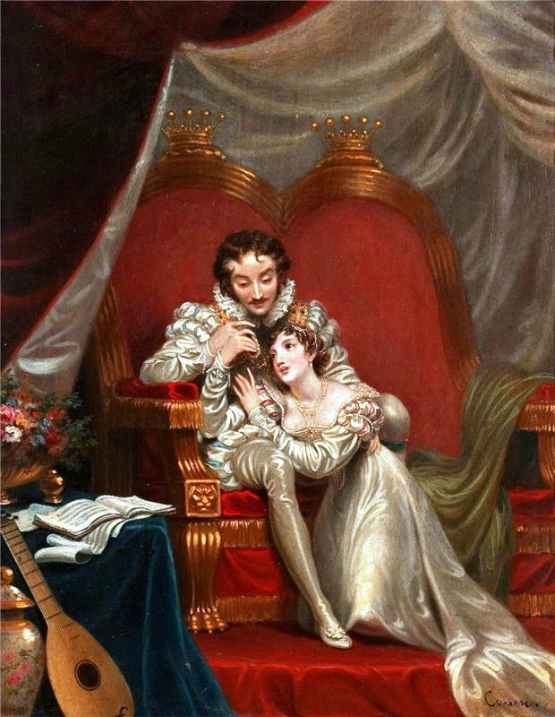 влюбленные - живопись - оригинал