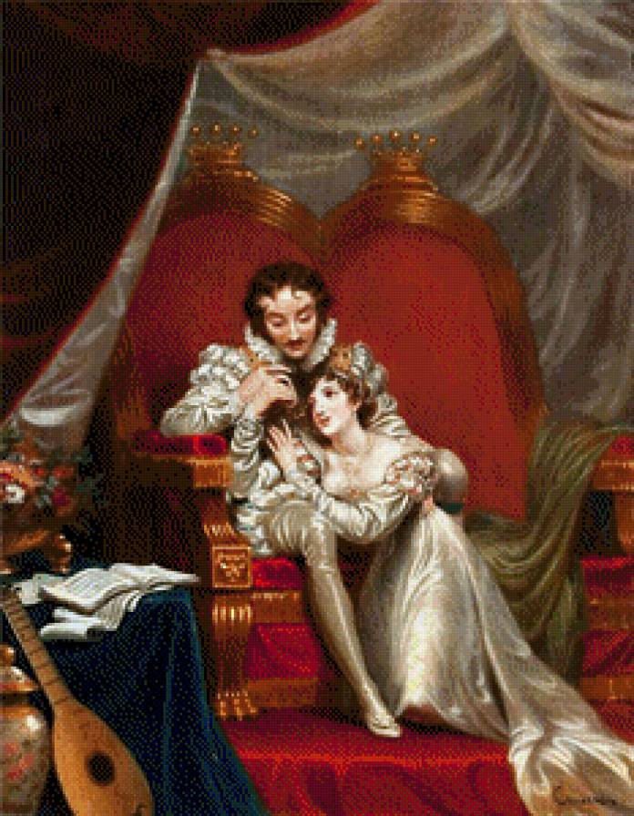 влюбленные - живопись - предпросмотр