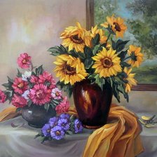 Схема вышивки «цветы»