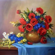 Схема вышивки «цветы»