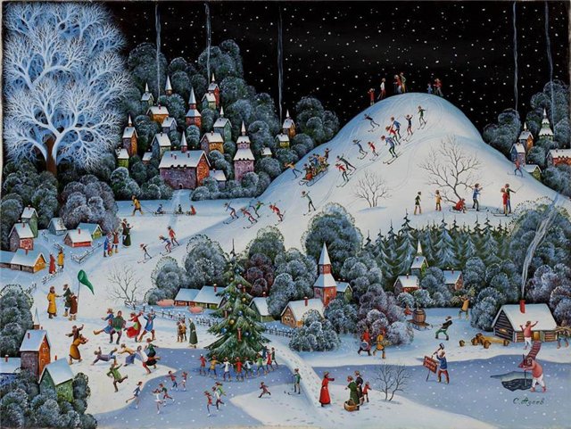 Зимнее гулянье - оригинал