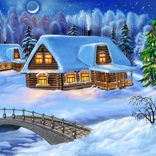 Схема вышивки «Зима»