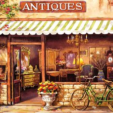 Схема вышивки «антикварный магазин»
