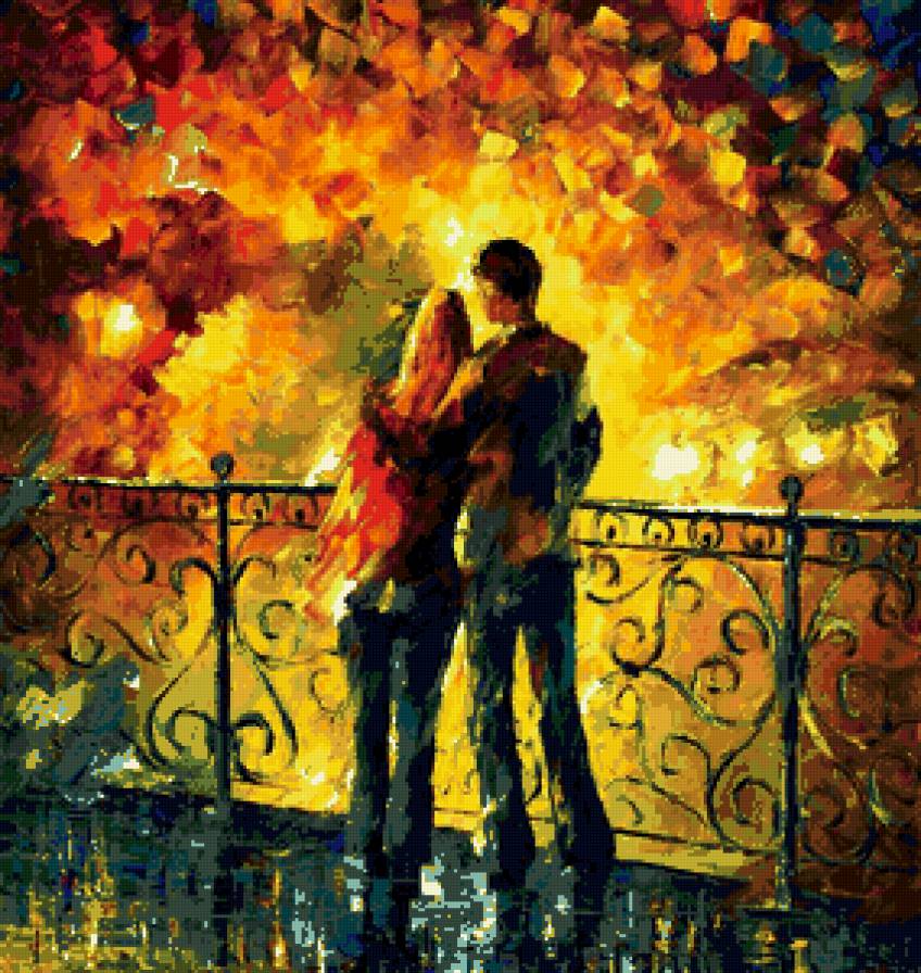 влюбленная пара - осень, пара, двое - предпросмотр