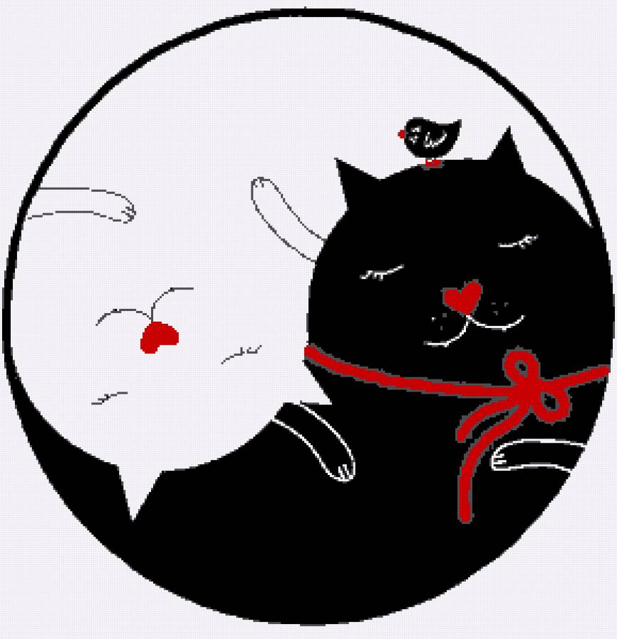 Инь и Янь - подушки - предпросмотр