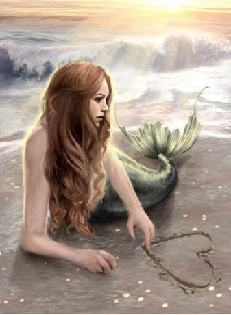 Русалочка - портрет, фэнтези - оригинал