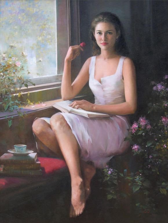 женскте портреты - портрет, девушка - оригинал